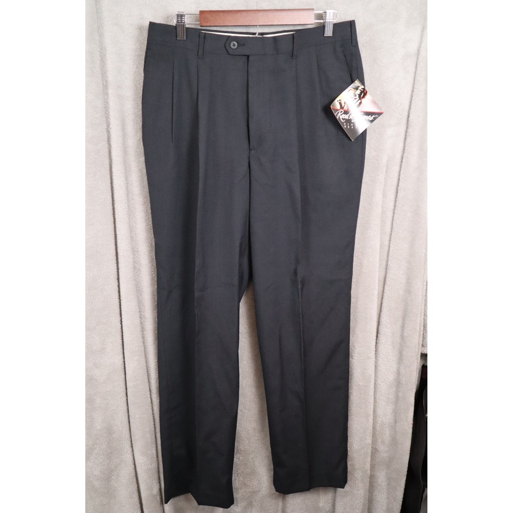 Reed St James Night Beats Mens Black Pleated Dress Pants 34x32 NWT 1511 270
